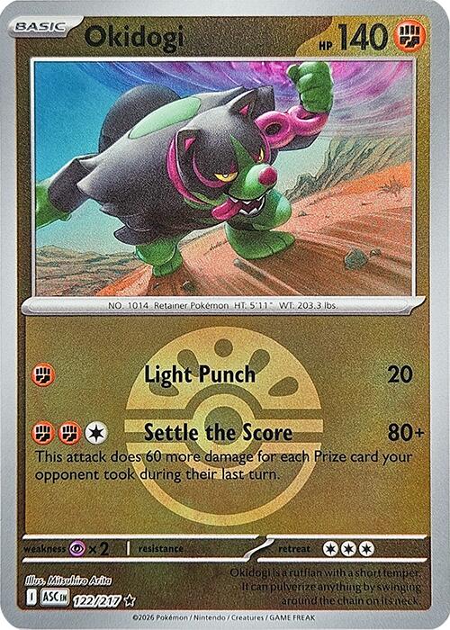 Okidogi (122/217) (Friend Ball) [Mega Evolution: Ascended Heroes] | Card Citadel
