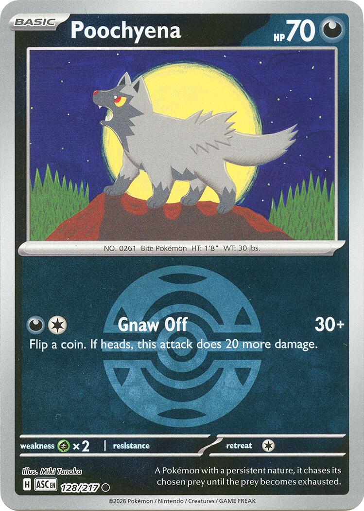 Poochyena (128/217) (Dusk Ball) [Mega Evolution: Ascended Heroes] | Card Citadel