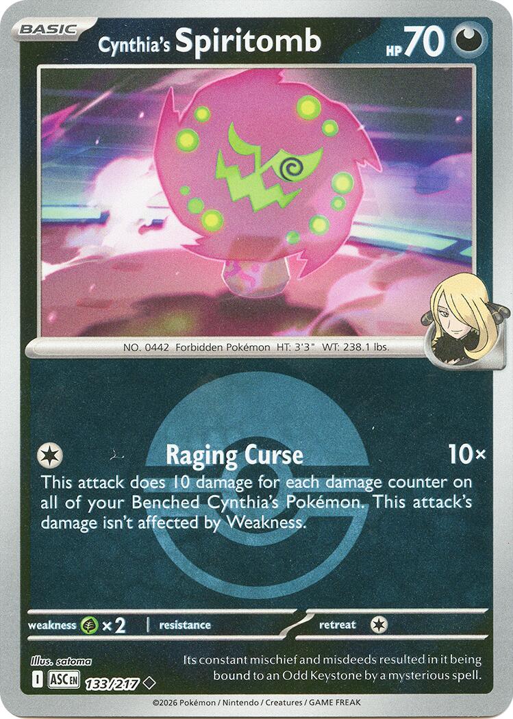 Cynthia's Spiritomb (133/217) (Poke Ball) [Mega Evolution: Ascended Heroes] | Card Citadel