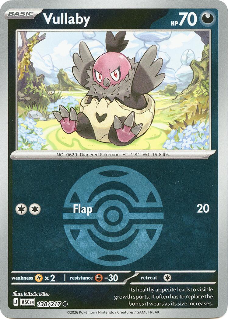 Vullaby (138/217) (Dusk Ball) [Mega Evolution: Ascended Heroes] | Card Citadel