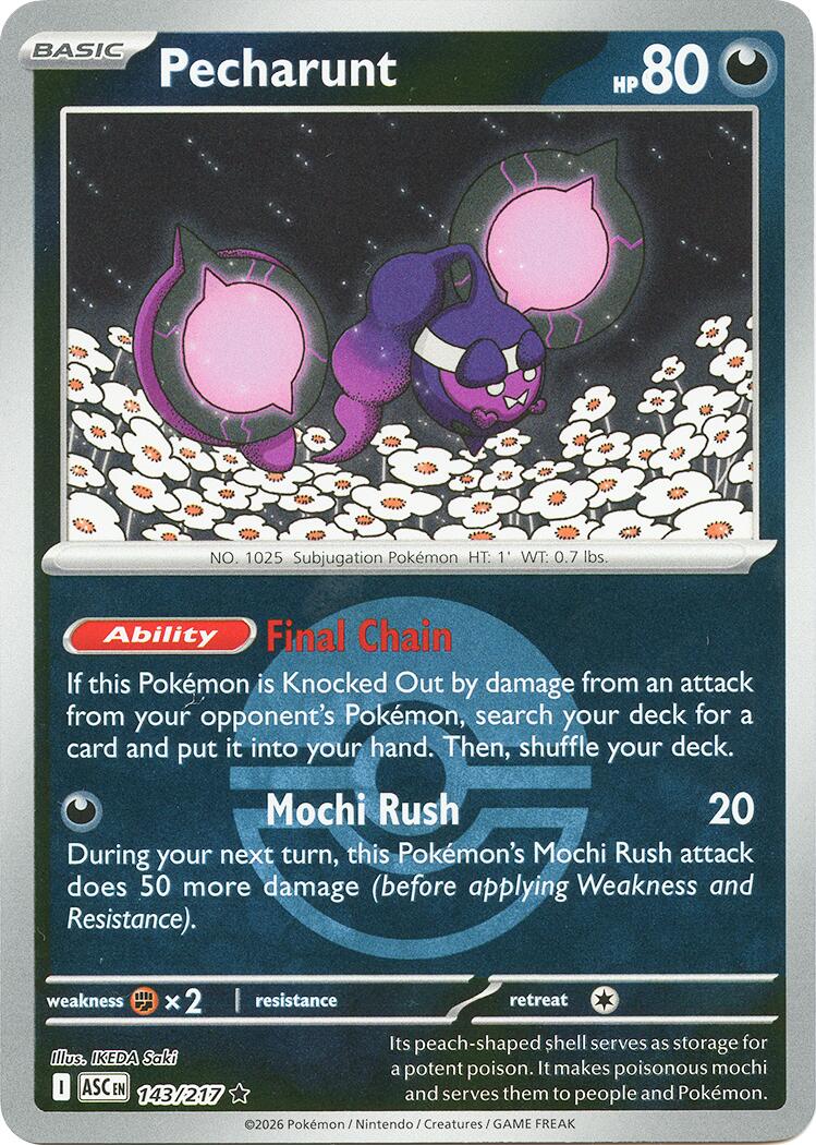 Pecharunt (143/217) (Poke Ball) [Mega Evolution: Ascended Heroes] | Card Citadel