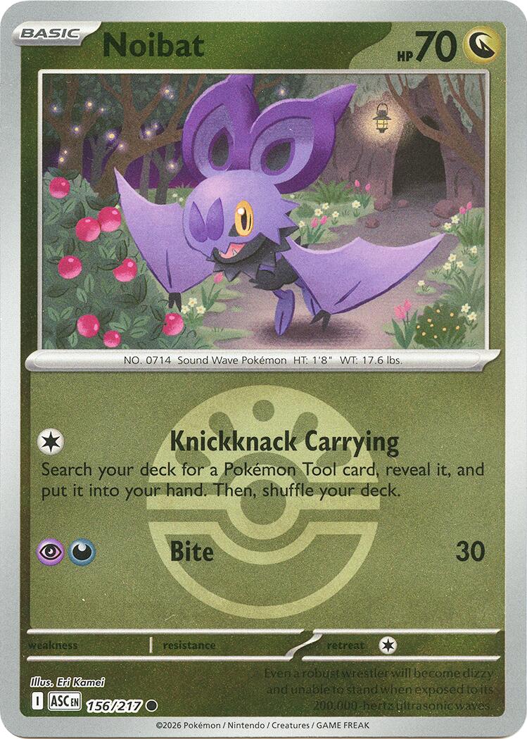 Noibat (156/217) (Friend Ball) [Mega Evolution: Ascended Heroes] | Card Citadel