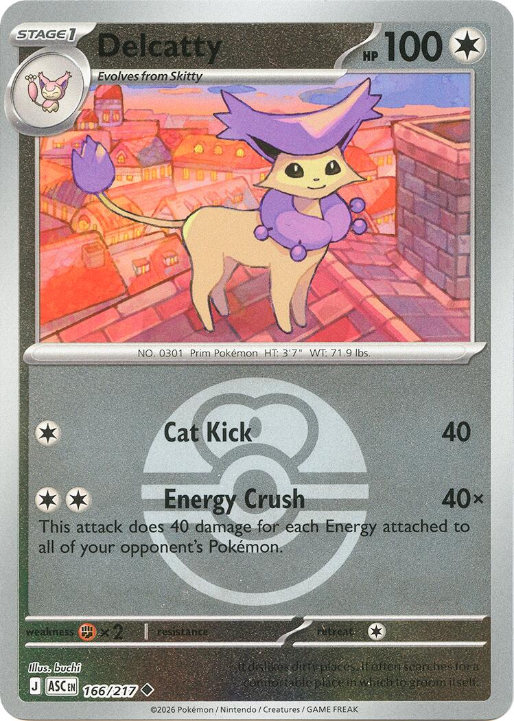 Delcatty (166/217) (Love Ball) [Mega Evolution: Ascended Heroes] | Card Citadel