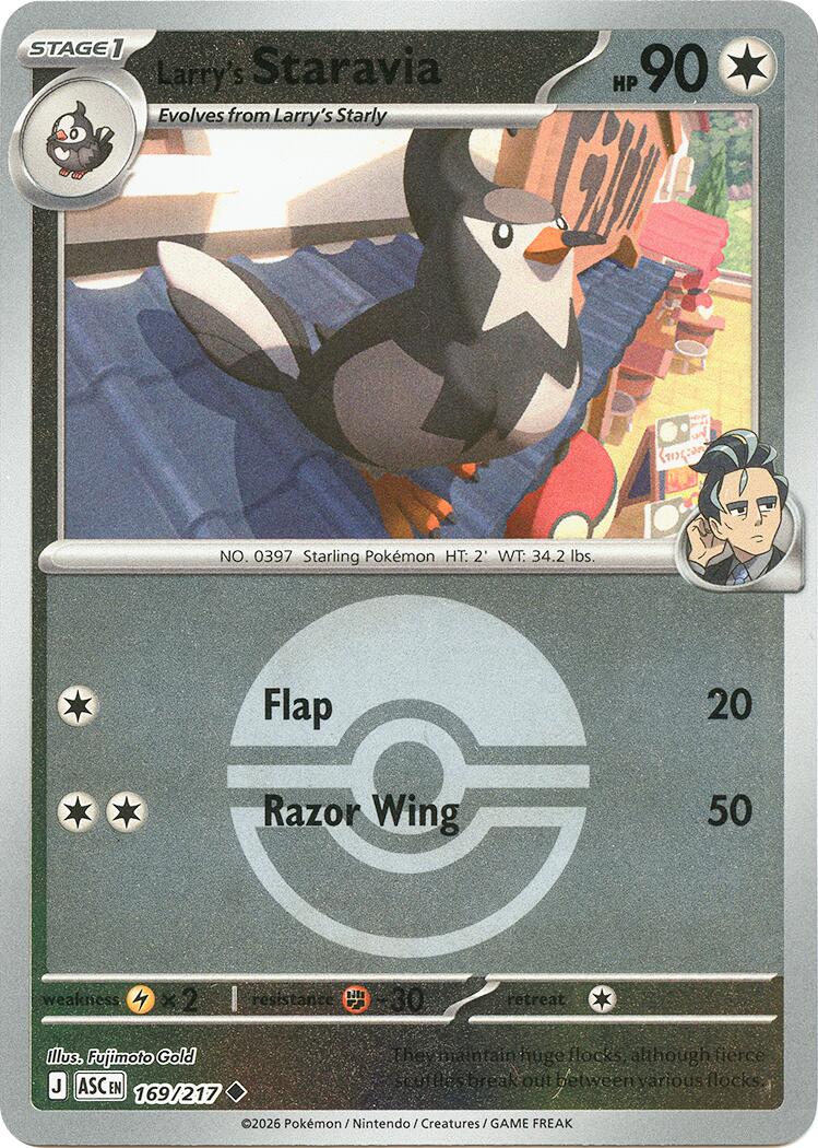 Larry's Staravia (169/217) (Poke Ball) [Mega Evolution: Ascended Heroes] | Card Citadel