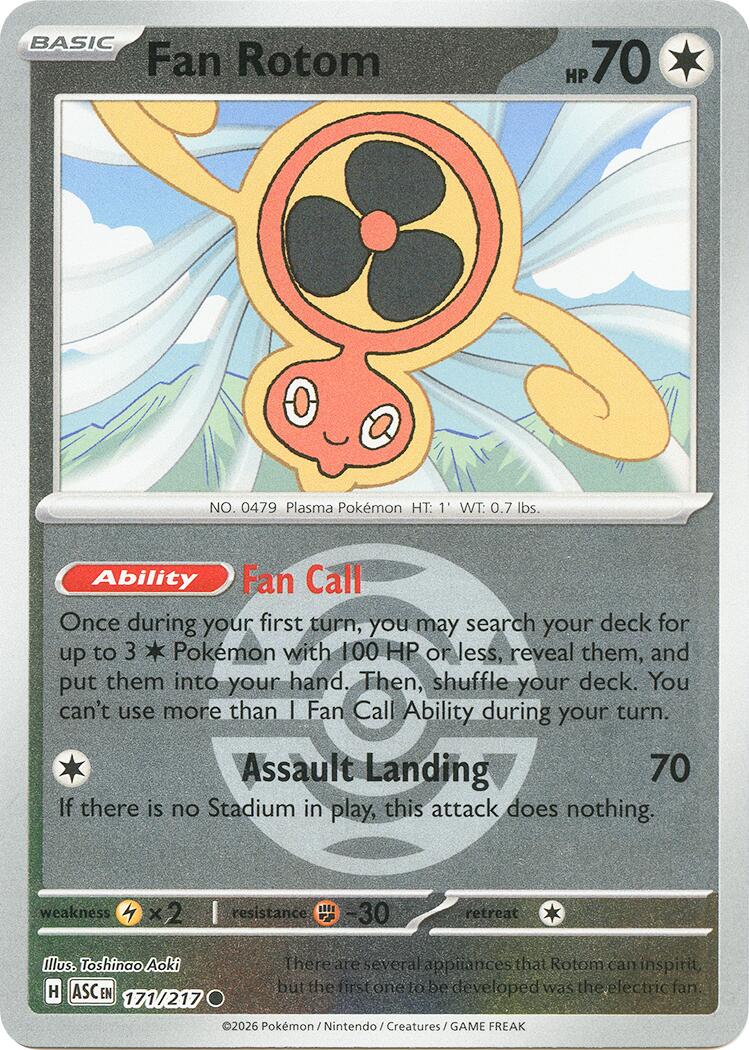 Fan Rotom (171/217) (Dusk Ball) [Mega Evolution: Ascended Heroes] | Card Citadel