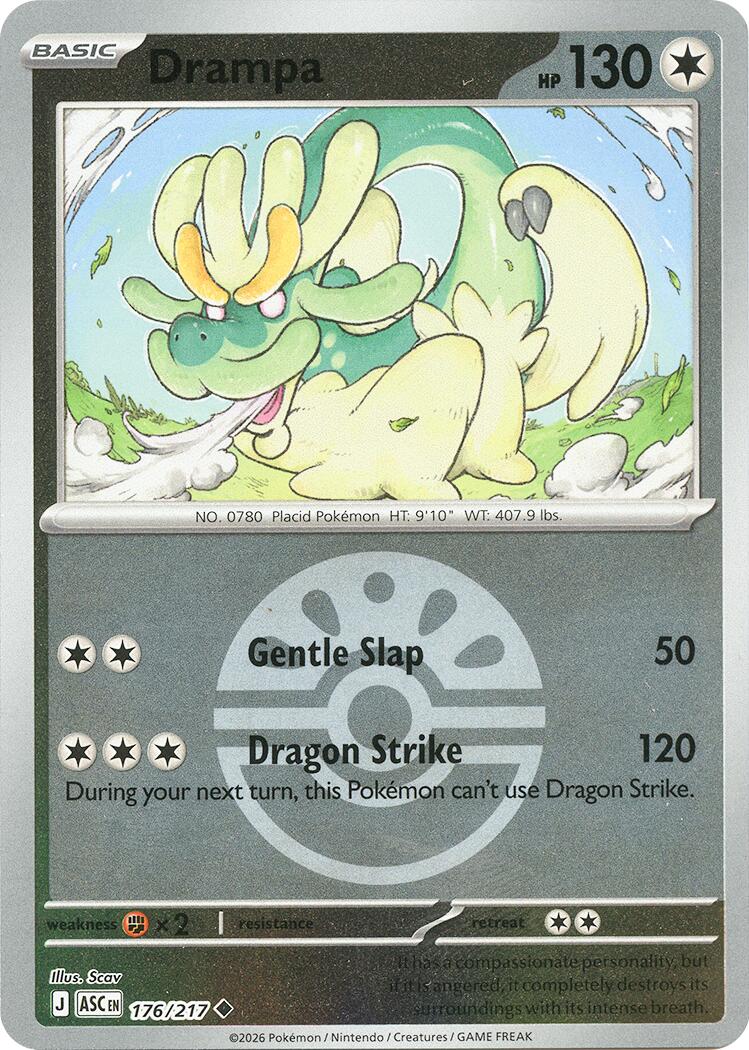 Drampa (176/217) (Friend Ball) [Mega Evolution: Ascended Heroes] | Card Citadel