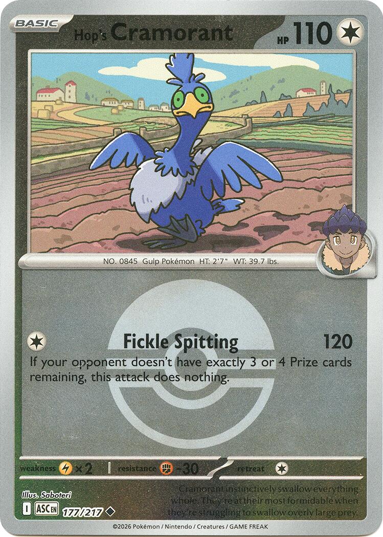 Hop's Cramorant (177/217) (Poke Ball) [Mega Evolution: Ascended Heroes] | Card Citadel