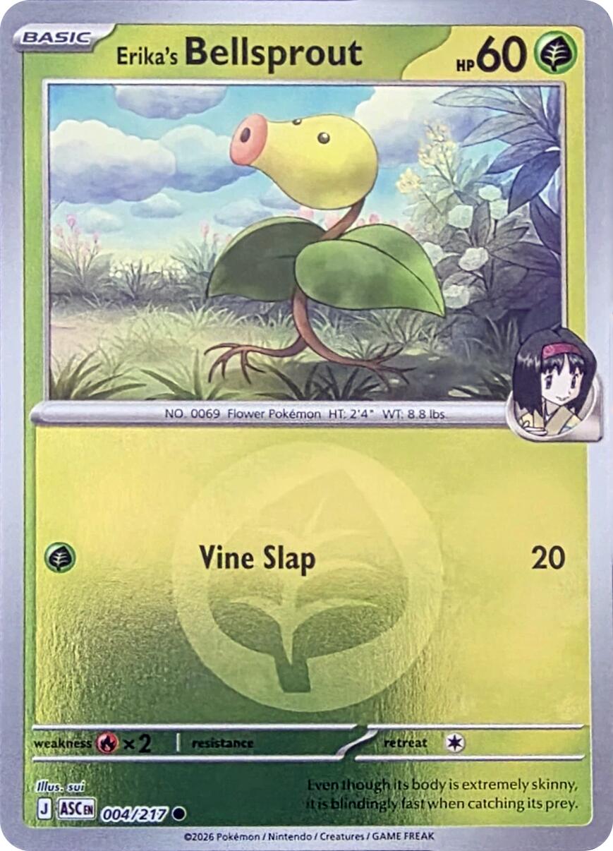 Erika's Bellsprout (004/217) (Energy Symbol Pattern) [Mega Evolution: Ascended Heroes] | Card Citadel