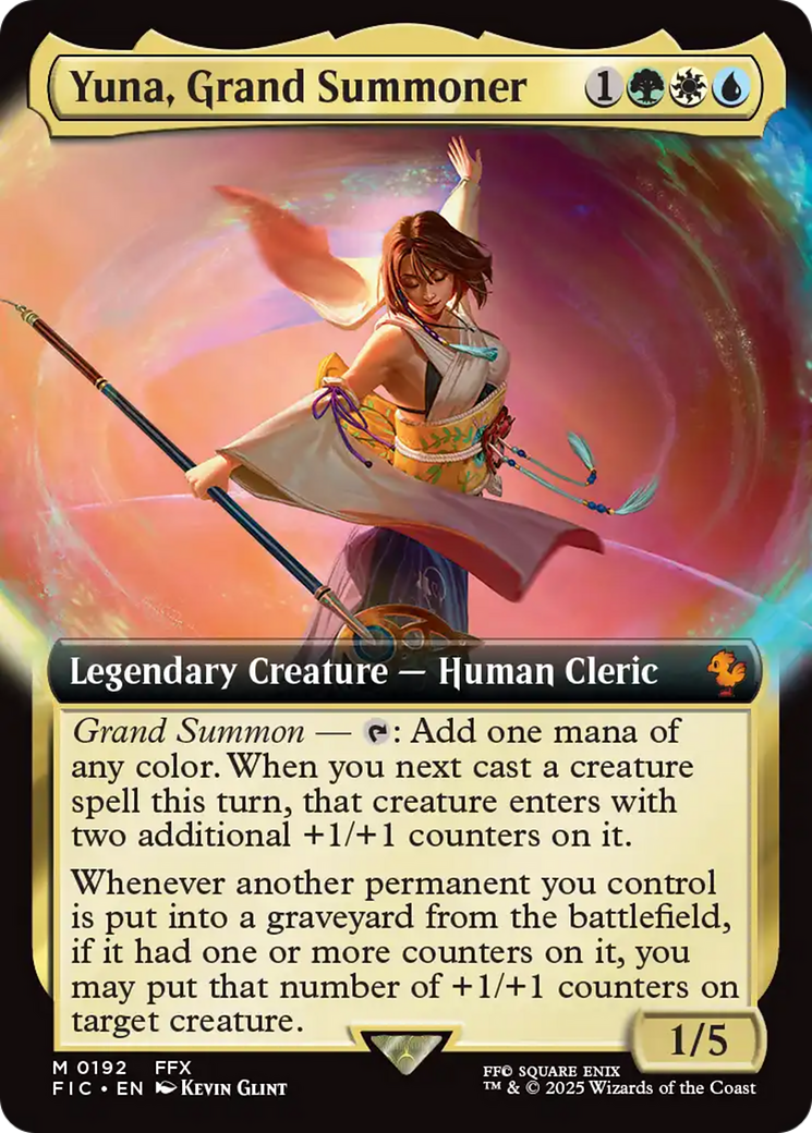 Yuna, Grand Summoner (Extended Art) [FINAL FANTASY Commander] | Card Citadel