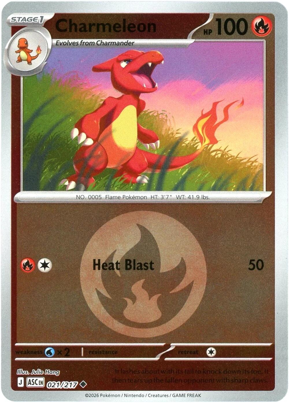 Charmeleon (021/217) (Energy Symbol Pattern) [Mega Evolution: Ascended Heroes] | Card Citadel