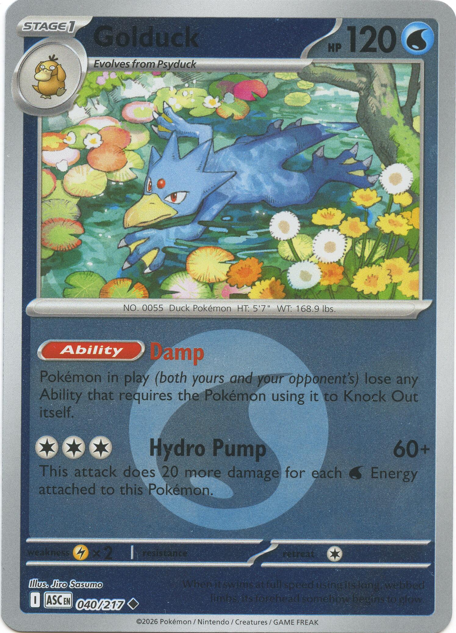 Golduck (040/217) (Energy Symbol Pattern) [Mega Evolution: Ascended Heroes] | Card Citadel