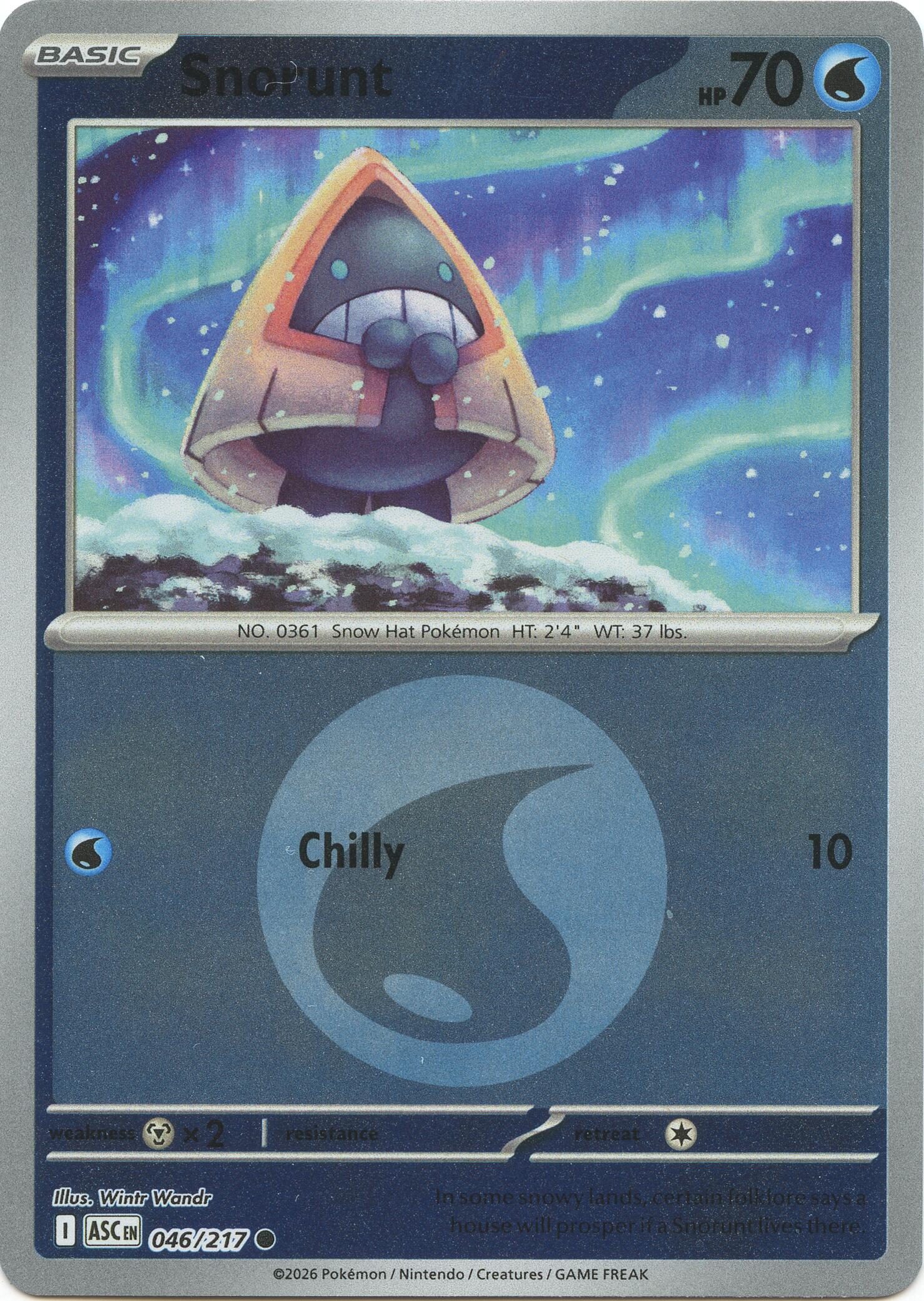 Snorunt (046/217) (Energy Symbol Pattern) [Mega Evolution: Ascended Heroes] | Card Citadel