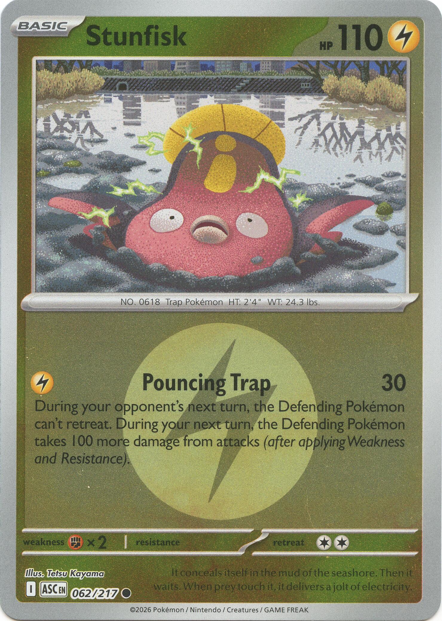 Stunfisk (062/217) (Energy Symbol Pattern) [Mega Evolution: Ascended Heroes] | Card Citadel