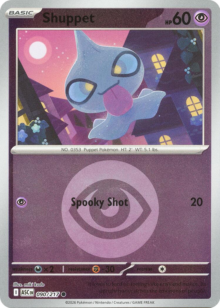 Shuppet (090/217) (Energy Symbol Pattern) [Mega Evolution: Ascended Heroes] | Card Citadel