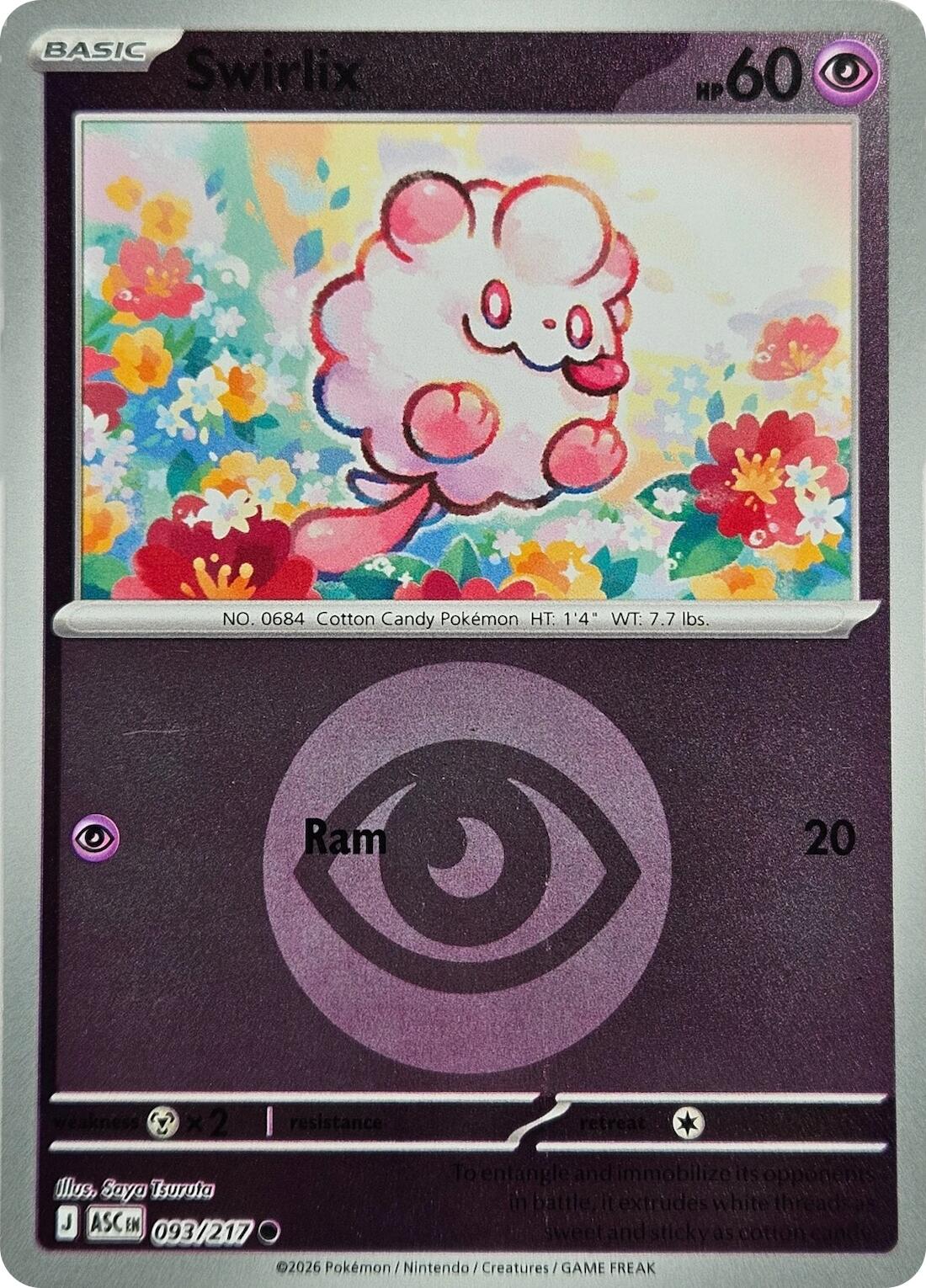 Swirlix (093/217) (Energy Symbol Pattern) [Mega Evolution: Ascended Heroes] | Card Citadel