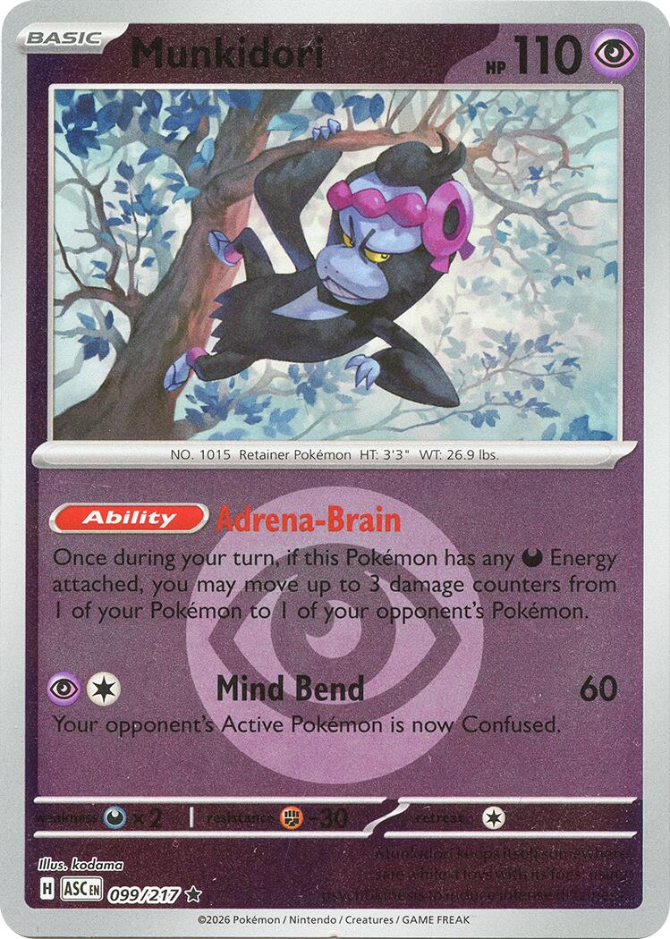 Munkidori (099/217) (Energy Symbol Pattern) [Mega Evolution: Ascended Heroes] | Card Citadel