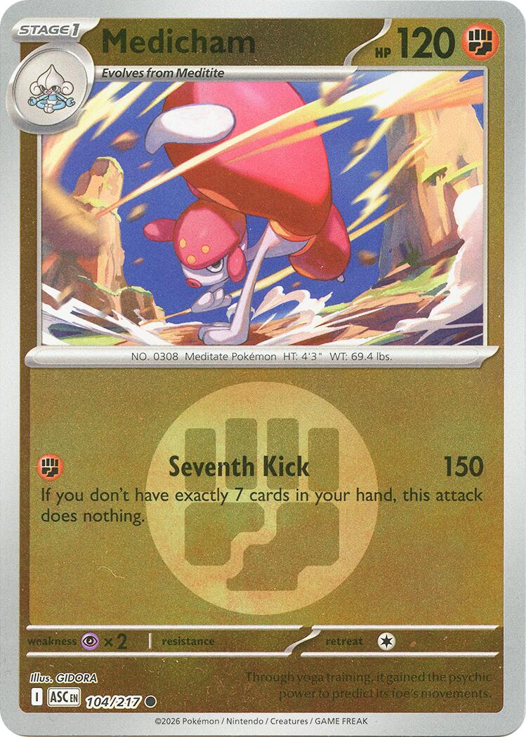Medicham (104/217) (Energy Symbol Pattern) [Mega Evolution: Ascended Heroes] | Card Citadel
