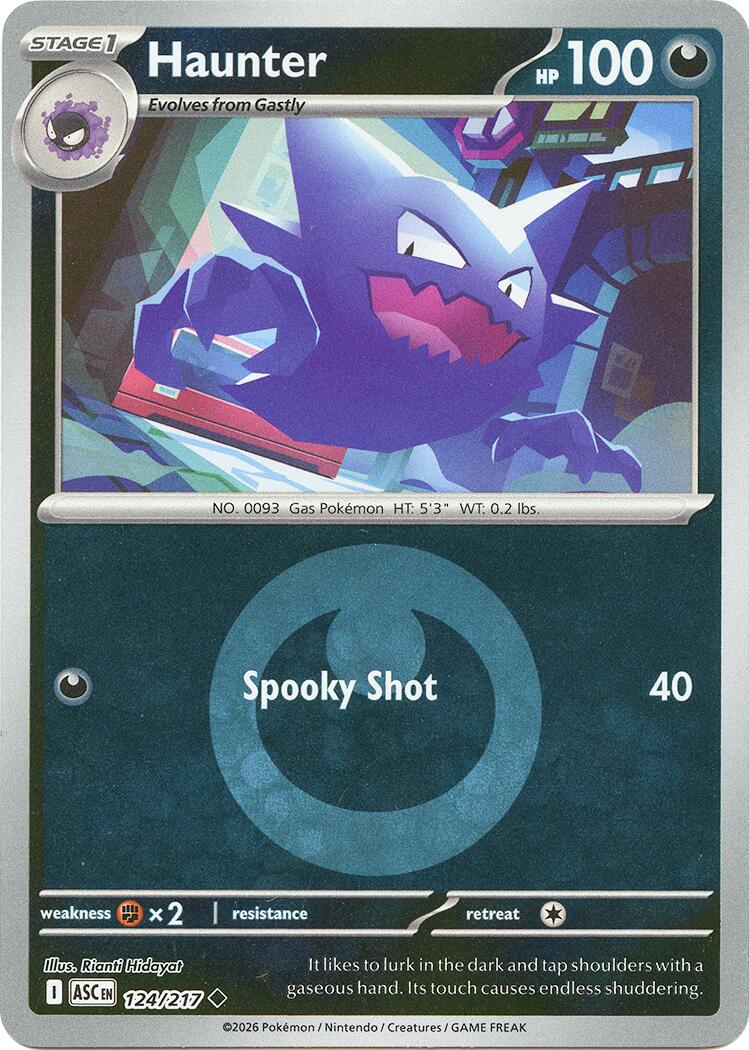 Haunter (124/217) (Energy Symbol Pattern) [Mega Evolution: Ascended Heroes] | Card Citadel