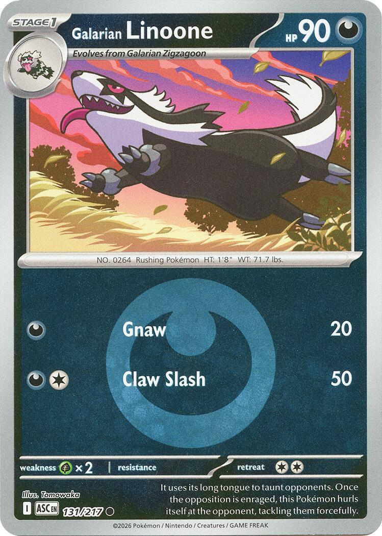 Galarian Linoone (131/217) (Energy Symbol Pattern) [Mega Evolution: Ascended Heroes] | Card Citadel