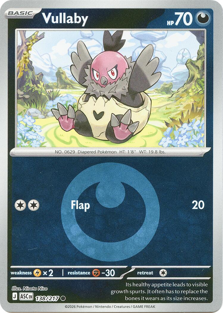 Vullaby (138/217) (Energy Symbol Pattern) [Mega Evolution: Ascended Heroes] | Card Citadel