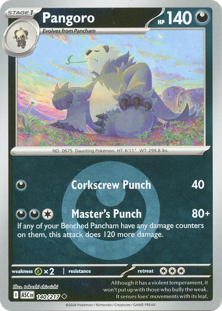 Pangoro (140/217) (Energy Symbol Pattern) [Mega Evolution: Ascended Heroes] | Card Citadel
