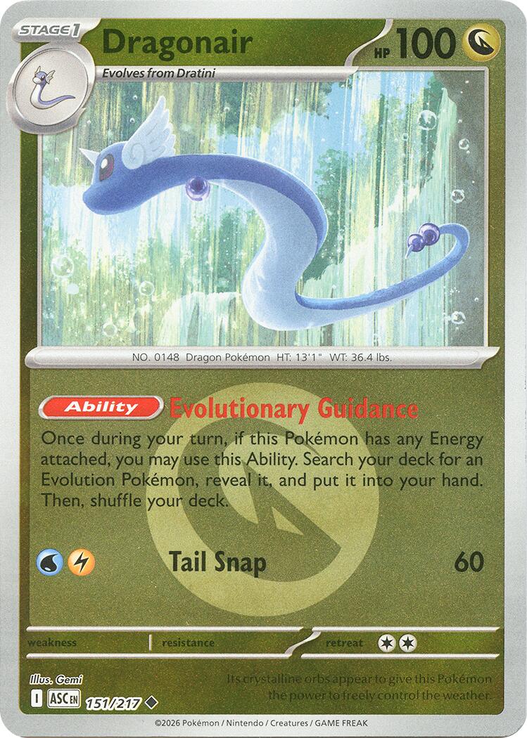 Dragonair (151/217) (Energy Symbol Pattern) [Mega Evolution: Ascended Heroes] | Card Citadel
