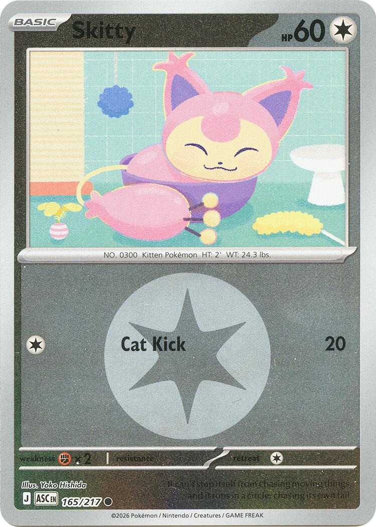 Skitty (165/217) (Energy Symbol Pattern) [Mega Evolution: Ascended Heroes] | Card Citadel