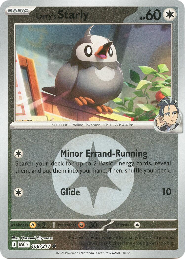 Larry's Starly (168/217) (Energy Symbol Pattern) [Mega Evolution: Ascended Heroes] | Card Citadel