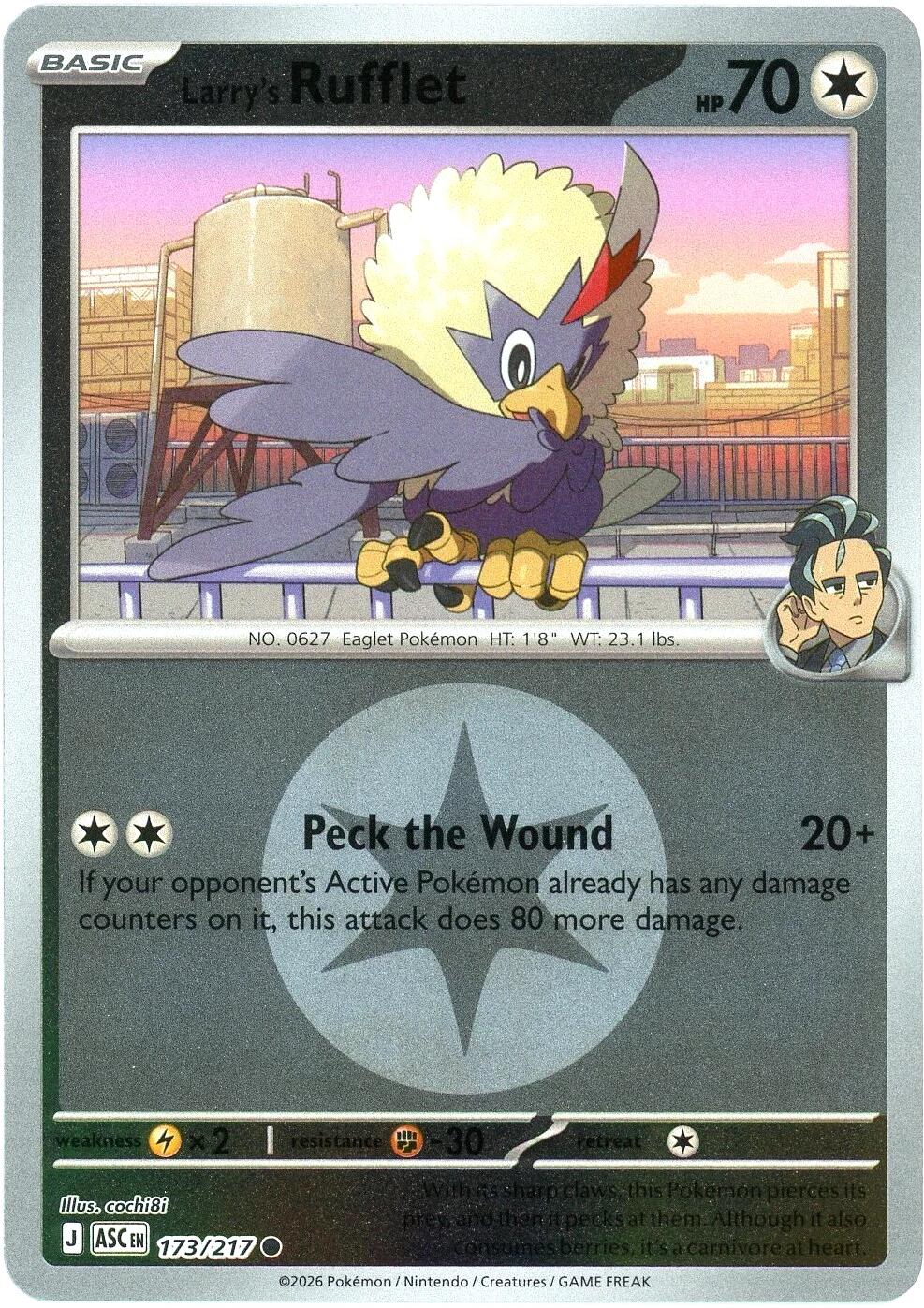 Larry's Rufflet (173/217) (Energy Symbol Pattern) [Mega Evolution: Ascended Heroes] | Card Citadel