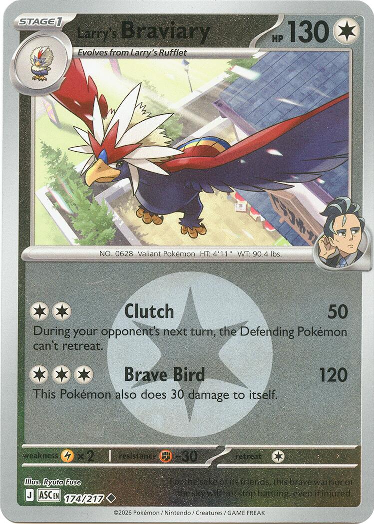 Larry's Braviary (174/217) (Energy Symbol Pattern) [Mega Evolution: Ascended Heroes] | Card Citadel