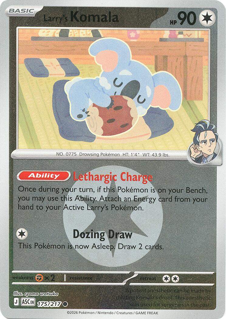 Larry's Komala (175/217) (Energy Symbol Pattern) [Mega Evolution: Ascended Heroes] | Card Citadel