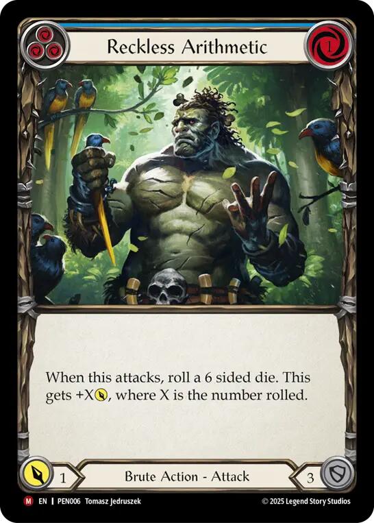 Reckless Arithmetic (Blue) [PEN006] (Compendium of Rathe) | Card Citadel