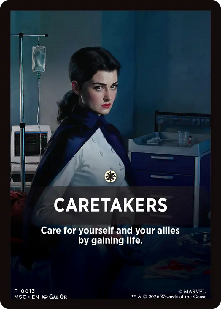 Caretakers Theme Card [Marvel Super Heroes Commander] | Card Citadel