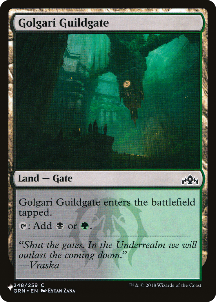 Golgari Guildgate [The List] | Card Citadel