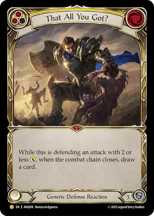 That All You Got (Yellow) (Gold) [ANQ018] (Compendium of Rathe - Antiquity Pack) | Card Citadel