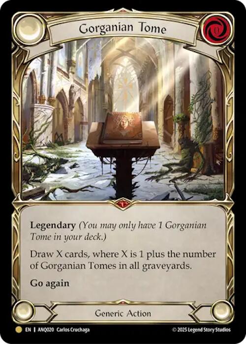 Gorganian Tome (Gold) [ANQ020] (Compendium of Rathe - Antiquity Pack)  Rainbow Foil | Card Citadel