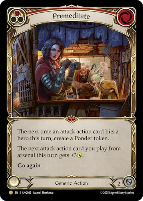 Premeditate (Red) (Gold) [ANQ022] (Compendium of Rathe - Antiquity Pack) | Card Citadel