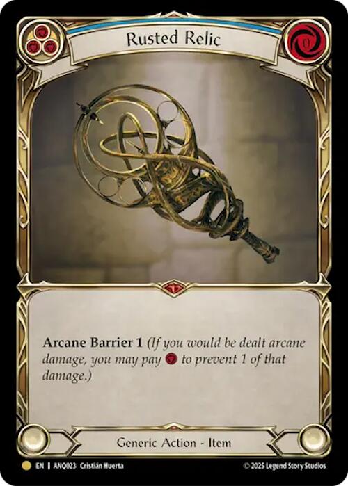 Rusted Relic (Blue) (Gold) [ANQ023] (Compendium of Rathe - Antiquity Pack) | Card Citadel
