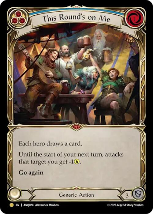 This Rounds On Me (Blue) (Gold) [ANQ024] (Compendium of Rathe - Antiquity Pack)  Rainbow Foil | Card Citadel