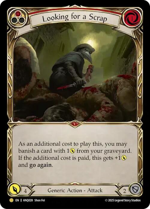 Looking For A Scrap (Red) (Gold) [ANQ028] (Compendium of Rathe - Antiquity Pack) | Card Citadel