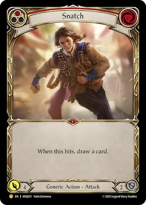 Snatch (Red) (Gold) [ANQ031] (Compendium of Rathe - Antiquity Pack) | Card Citadel