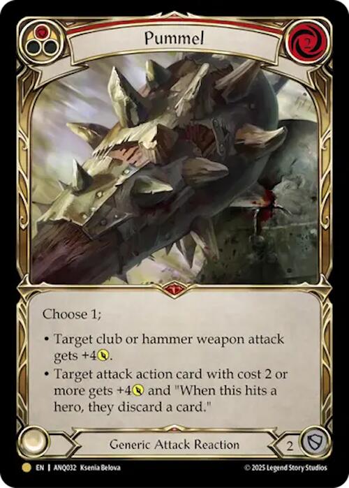 Pummel (Red) (Gold) [ANQ032] (Compendium of Rathe - Antiquity Pack) | Card Citadel