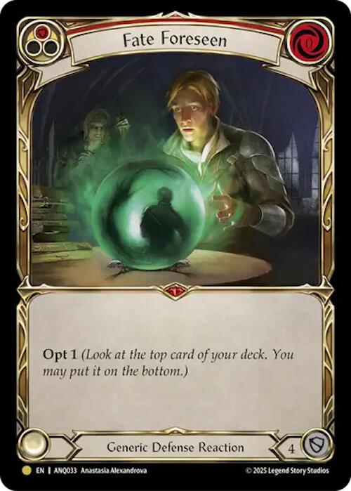 Fate Foreseen (Red) (Gold) [ANQ033] (Compendium of Rathe - Antiquity Pack) | Card Citadel