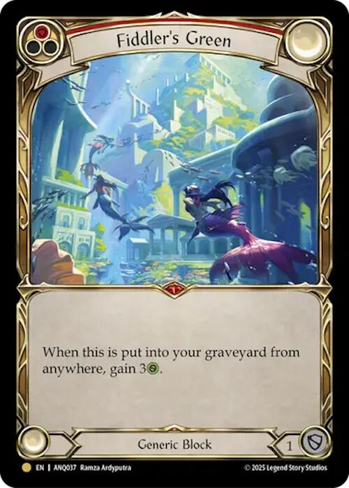 Fiddlers Green (Red) (Gold) [ANQ037] (Compendium of Rathe - Antiquity Pack) | Card Citadel