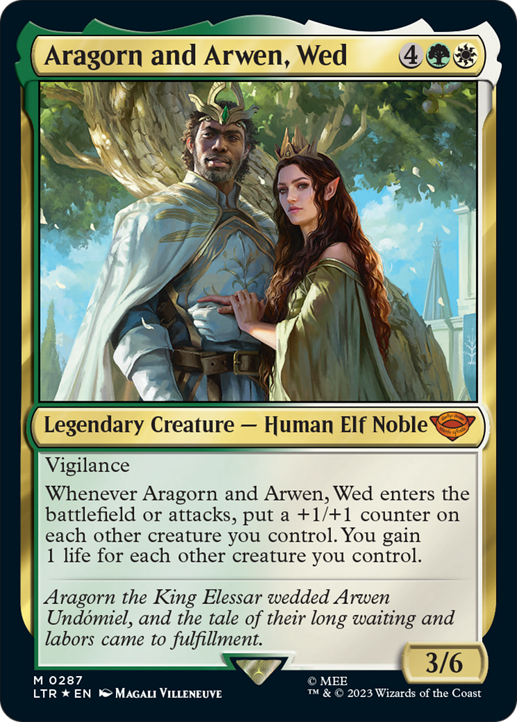 Aragorn and Arwen, Wed [The Lord of the Rings: Tales of Middle-Earth] | Card Citadel