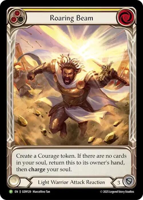 Roaring Beam [GEM129] (GEM Pack 4)  Rainbow Foil | Card Citadel
