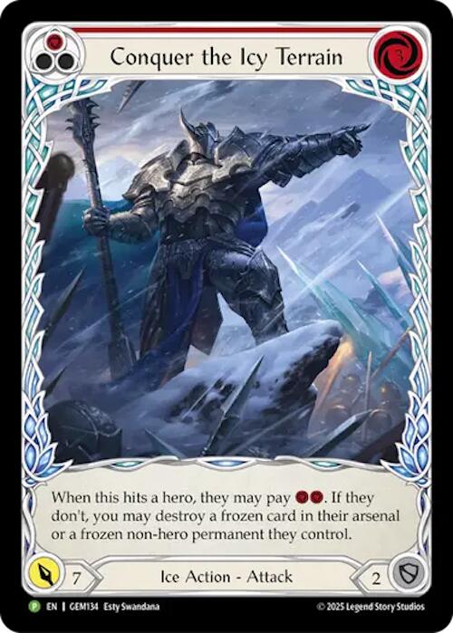 Conquer The Icy Terrain [GEM134] (GEM Pack 4) | Card Citadel