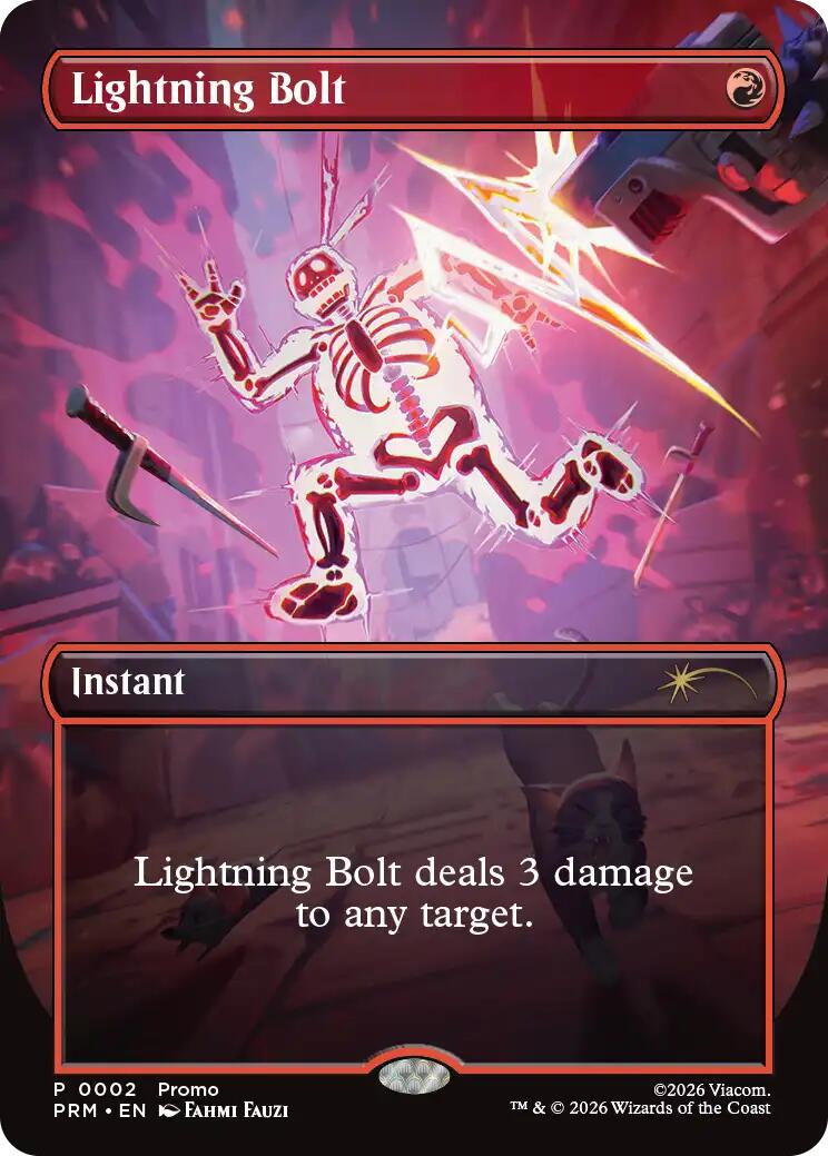 Lightning Bolt (Borderless) [Wizards Play Network 2026] | Card Citadel