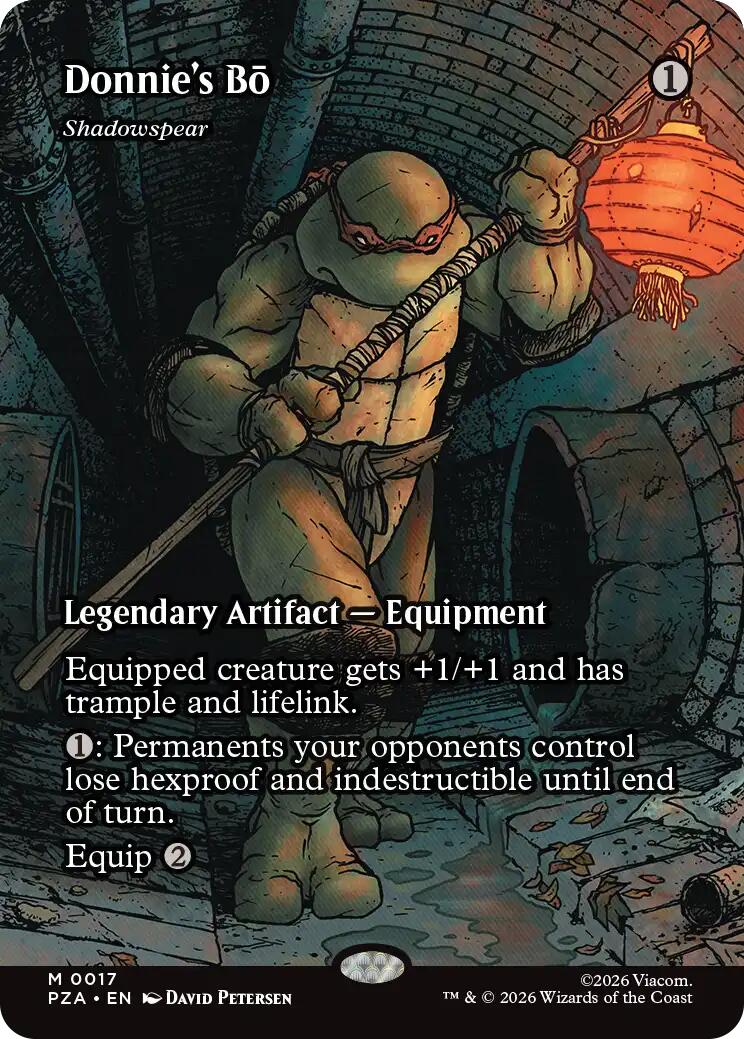 Donnie's Bo - Shadowspear (Borderless) [Teenage Mutant Ninja Turtles Eternal-Legal] | Card Citadel