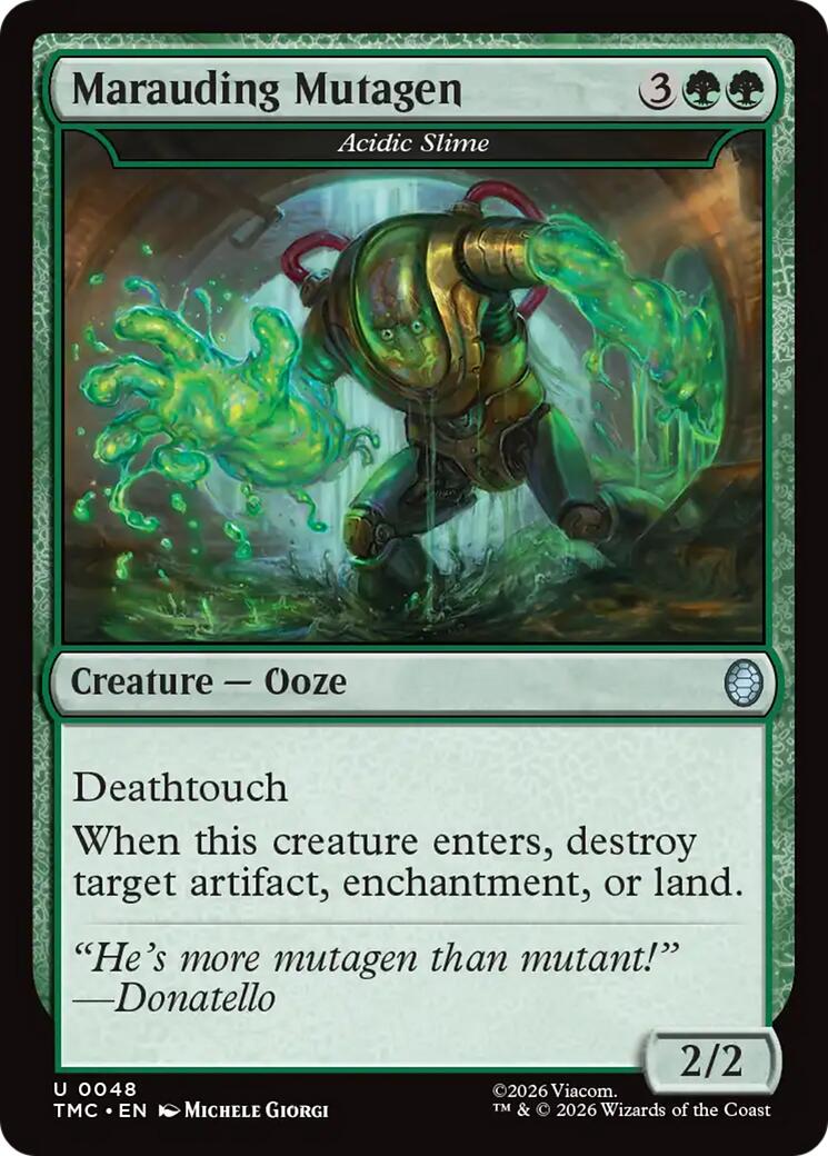 Marauding Mutagen - Acidic Slime [Teenage Mutant Ninja Turtles Commander] | Card Citadel